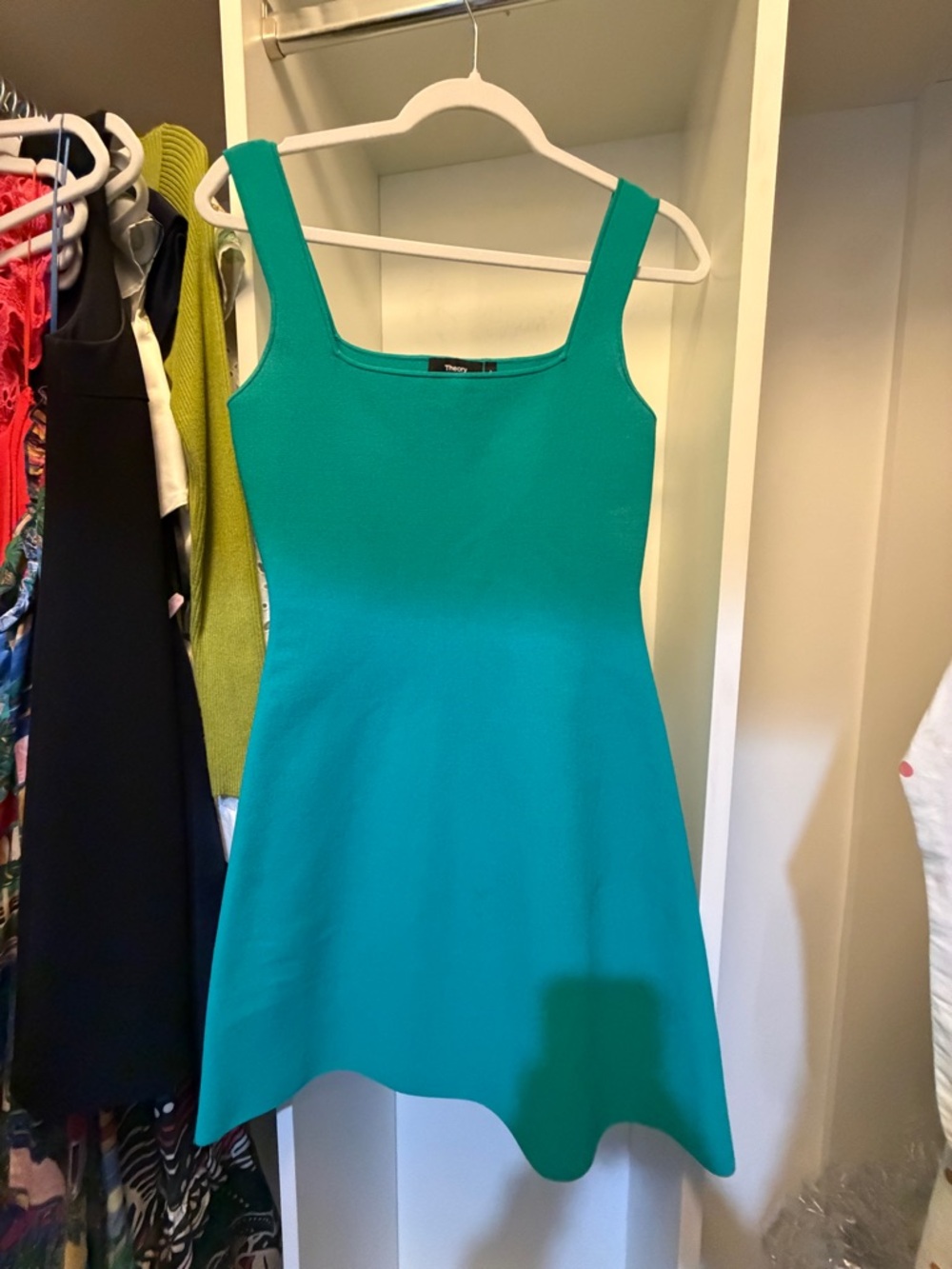 Theory Teal Sleeveless Dress